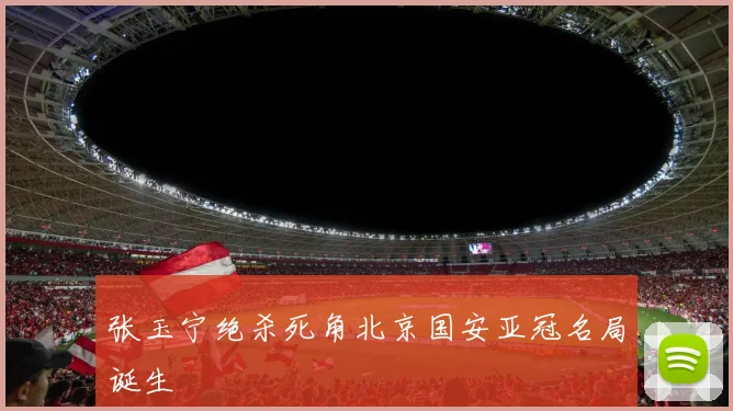 张玉宁绝杀死角北京国安亚冠名局诞生